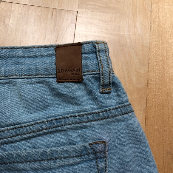 Distressed denim shorts high waist - Picture 3 of 4